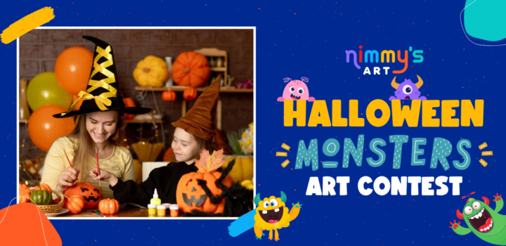 Halloween Art Contest 2024 for Kids – Design Your Own Halloween Monster with Acrylic Paints