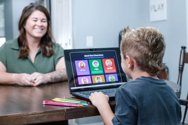 Child using Prismacolor and Figma in advanced art classes for kids online, with hands-on worksheets from LiLCreators.